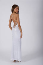 SAINT TROPEZ Long Dress - Moonlight White