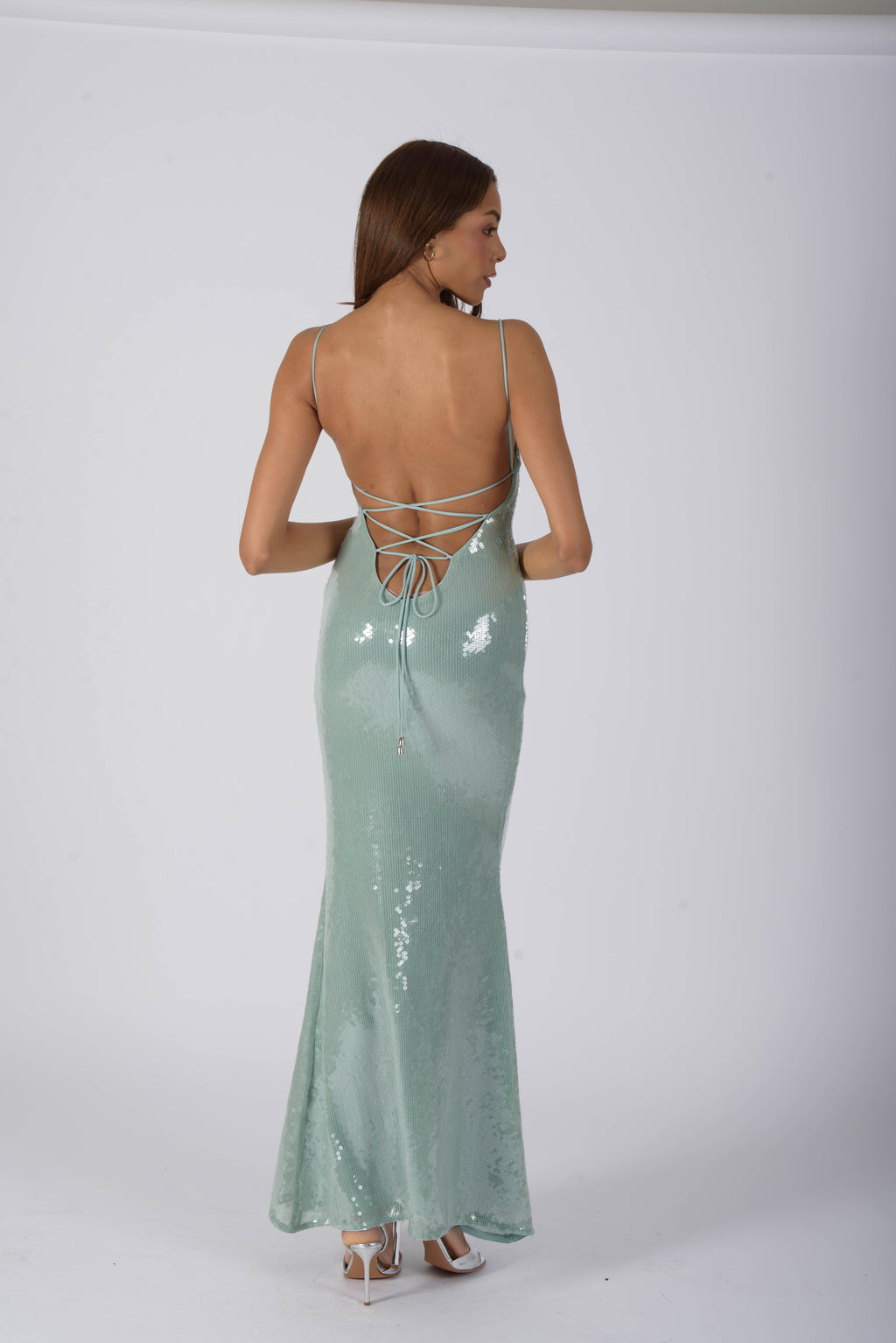 SAINT TROPEZ Long Dress - Ocean Aquamarine
