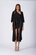 ABU DHABI Kimono - Caviar Black
