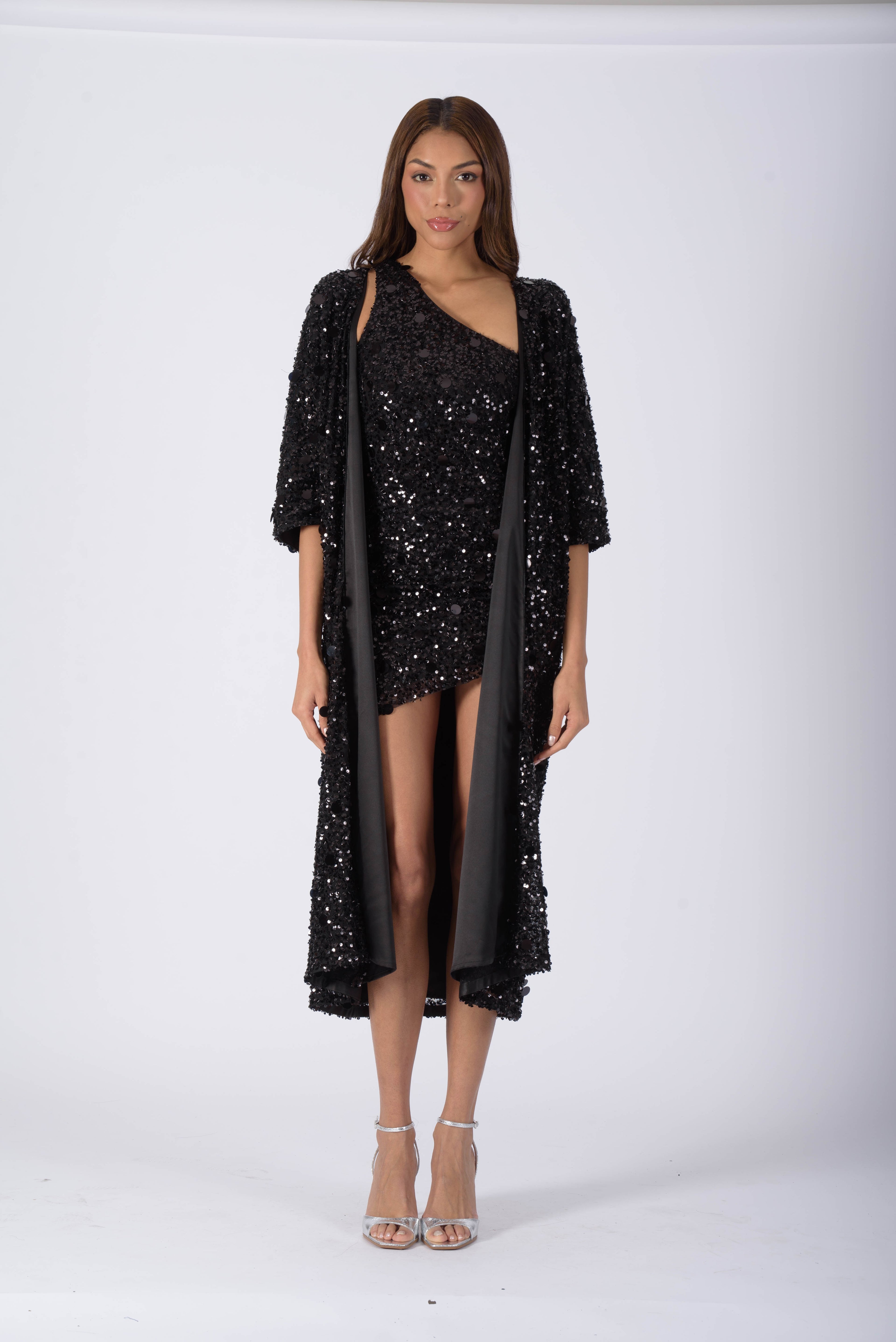 ABU DHABI Kimono - Caviar Black